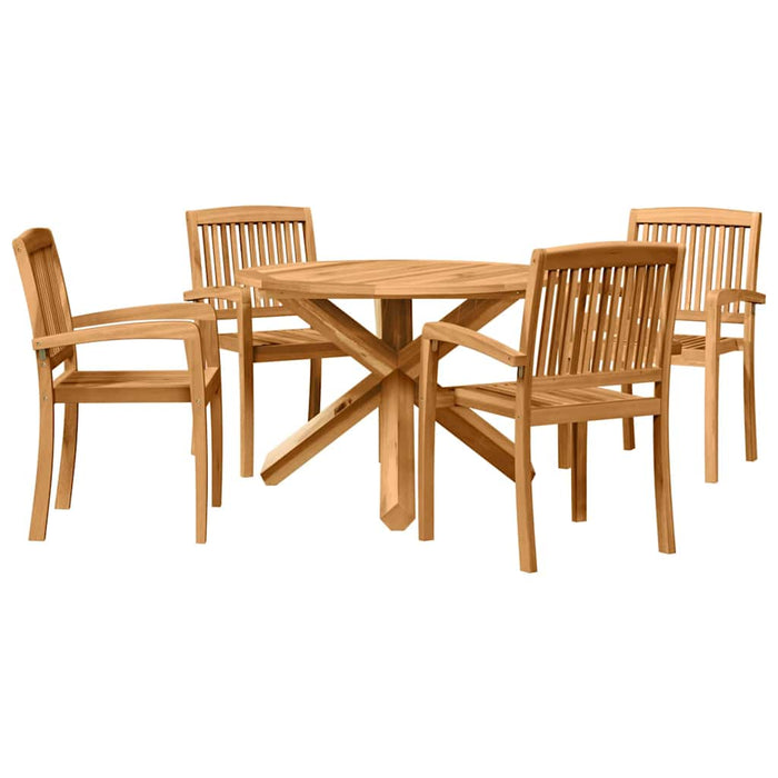 Set de masă pentru grădină 3 pcs Maro 109 x 109 x 74 cm - WALTI WALTI