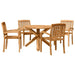 Set de masă pentru grădină 3 pcs Maro 109 x 109 x 74 cm - WALTI WALTI