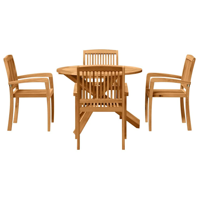 Set de masă pentru grădină 3 pcs Maro 109 x 109 x 74 cm - WALTI WALTI