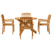 Set de masă pentru grădină 3 pcs Maro 109 x 109 x 74 cm - WALTI WALTI