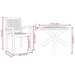 Set de masă pentru grădină 3 pcs Maro 109 x 109 x 74 cm - WALTI WALTI