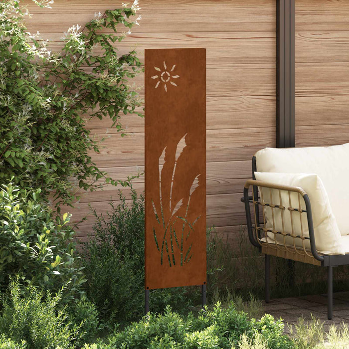 Ecran de intimitate pentru grădină Traforaj Ruginit 32 x 140 cm WALTI