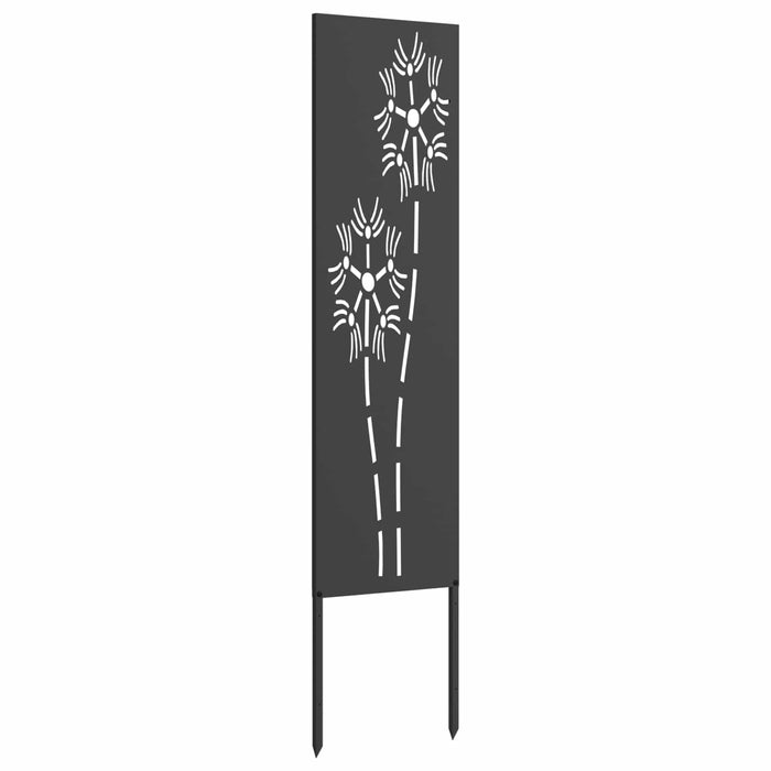 Ecran de intimitate pentru grădină Traforaj Negru 32 x 140 cm WALTI