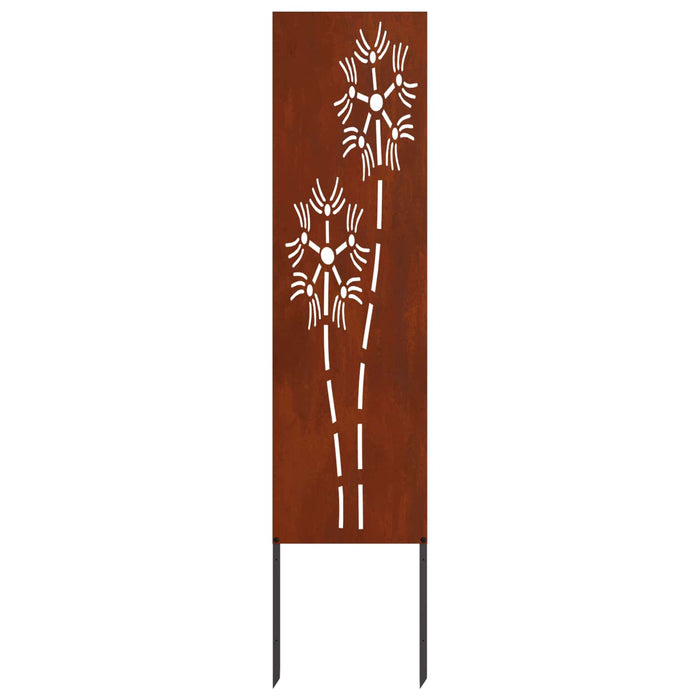Ecran de intimitate pentru grădină Traforaj Ruginit 32 x 140 cm - WALTI WALTI