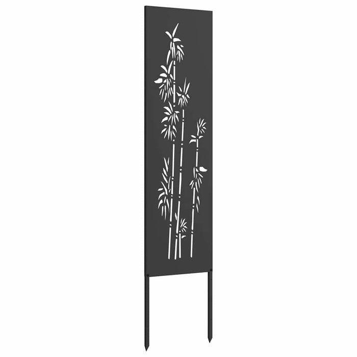 Ecran de intimitate pentru grădină Floral Negru 32 x 140 cm - WALTI WALTI