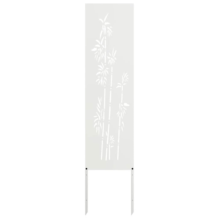 Ecran de intimitate pentru grădină Floral Alb 32 x 140 cm - WALTI WALTI