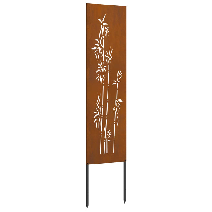 Ecran de intimitate pentru grădină Floral Ruginit 32 x 140 cm WALTI