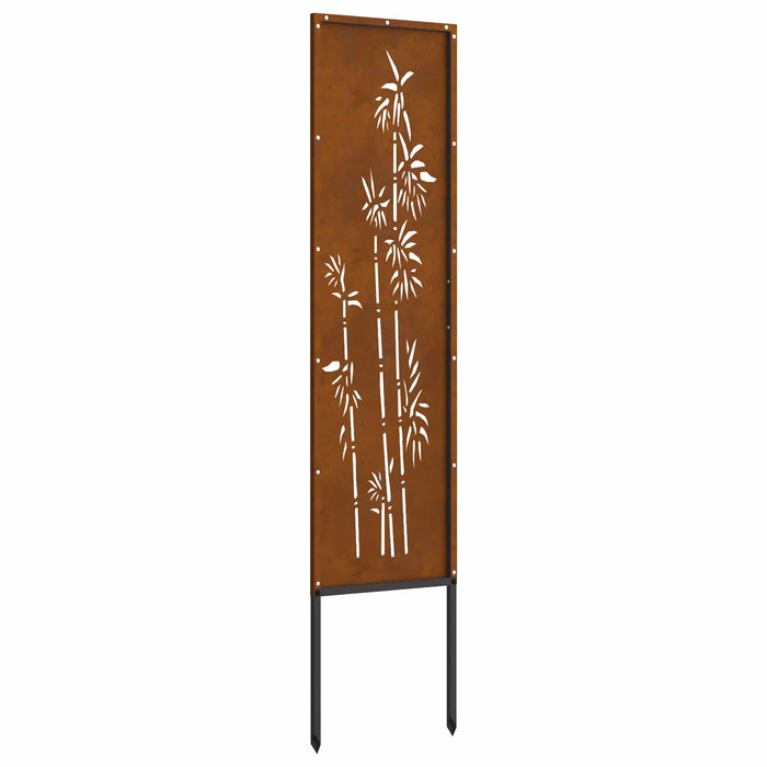 Ecran de intimitate pentru grădină Floral Ruginit 32 x 140 cm WALTI