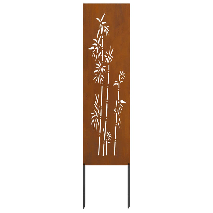 Ecran de intimitate pentru grădină Floral Ruginit 32 x 140 cm WALTI