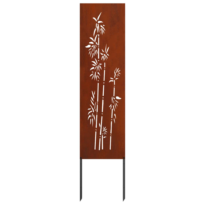 Ecran de intimitate pentru grădină Floral Ruginit 32 x 140 cm WALTI