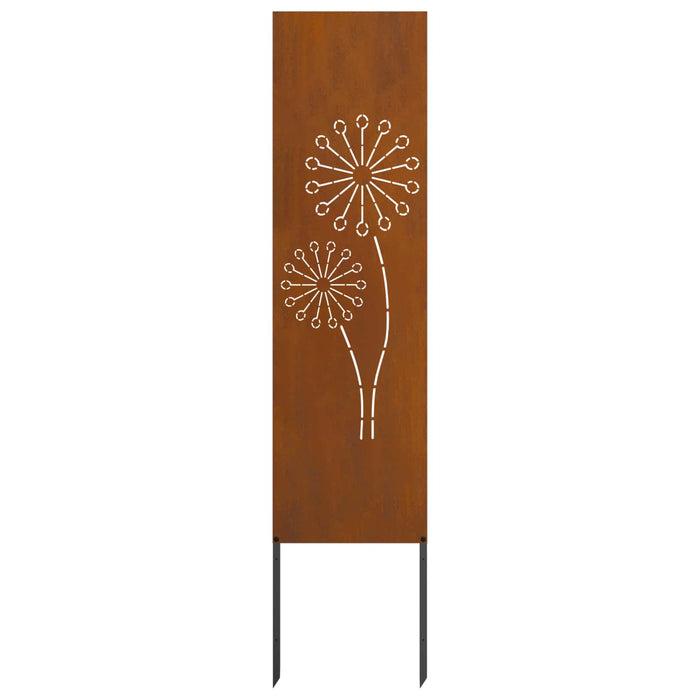 Ecran de intimitate pentru grădină Traforaj Ruginit 32 x 140 cm WALTI