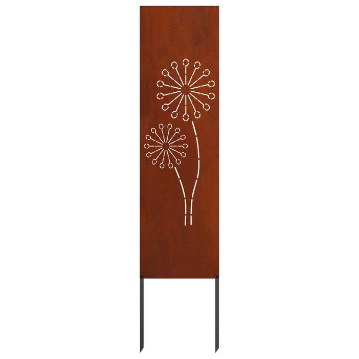 Ecran de intimitate pentru grădină Traforaj Ruginit 32 x 140 cm WALTI