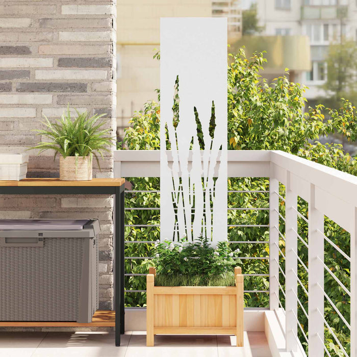 Ecran de intimitate pentru grădină Traforaj Alb 32 x 140 cm WALTI