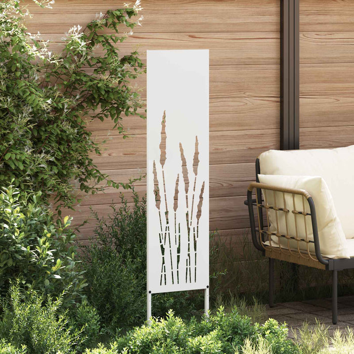 Ecran de intimitate pentru grădină Traforaj Alb 32 x 140 cm WALTI