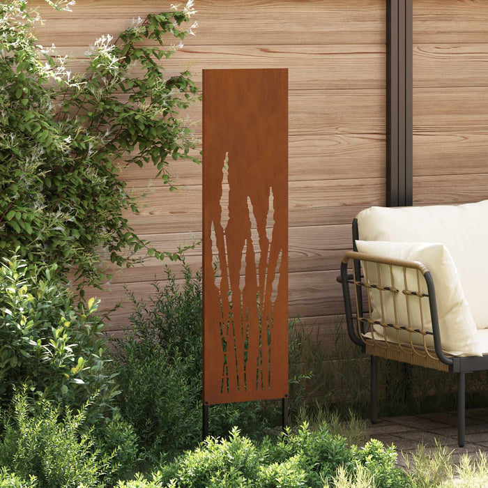 Ecran de intimitate pentru grădină Traforaj Ruginit 32 x 140 cm WALTI