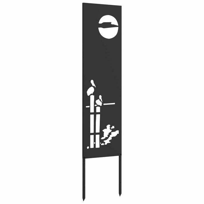 Ecran de intimitate pentru grădină Traforaj Negru 32 x 140 cm WALTI