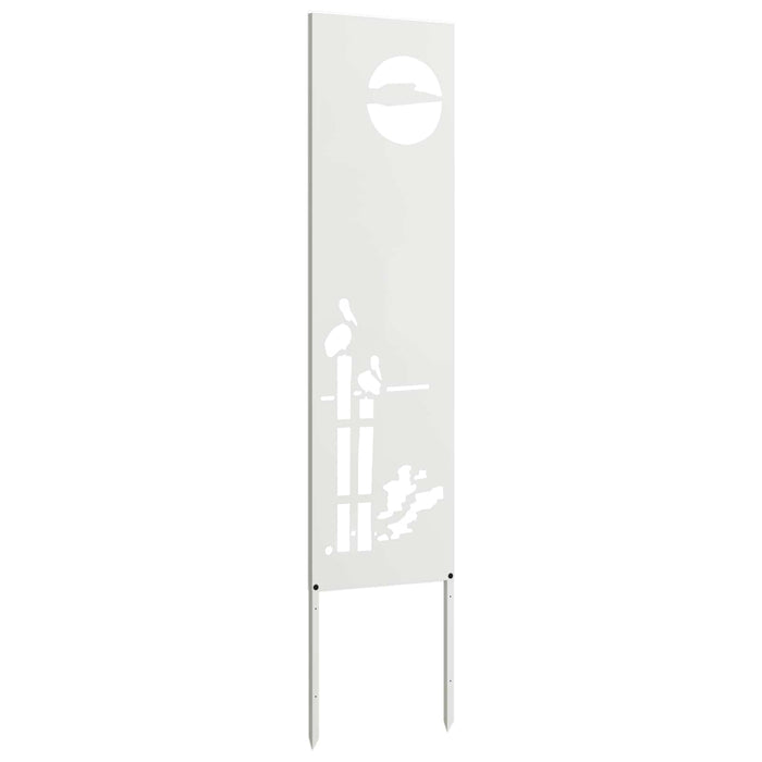 Ecran de intimitate pentru grădină Traforaj Alb 32 x 140 cm WALTI