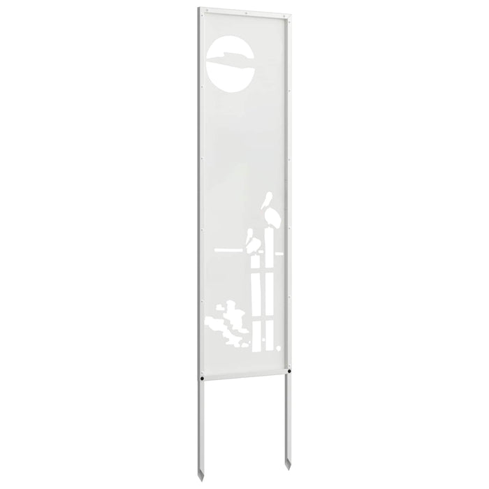 Ecran de intimitate pentru grădină Traforaj Alb 32 x 140 cm WALTI
