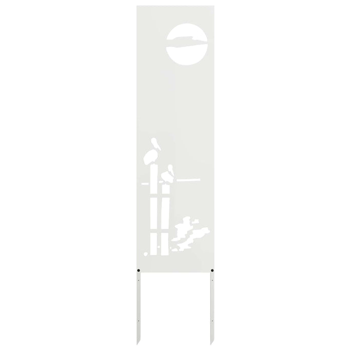 Ecran de intimitate pentru grădină Traforaj Alb 32 x 140 cm WALTI