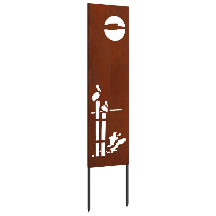 Ecran de intimitate pentru grădină Traforaj Ruginit 32 x 140 cm - WALTI WALTI