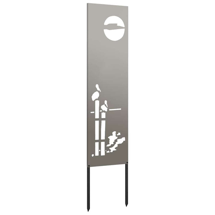 Ecran de intimitate pentru grădină Traforaj Ruginit 32 x 140 cm - WALTI WALTI