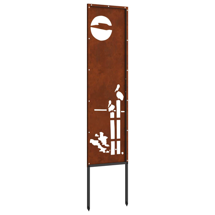 Ecran de intimitate pentru grădină Traforaj Ruginit 32 x 140 cm - WALTI WALTI