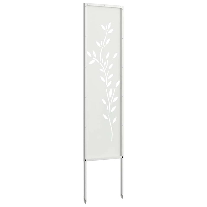 Ecran de intimitate pentru grădină Floral Alb 32 x 140 cm - WALTI WALTI