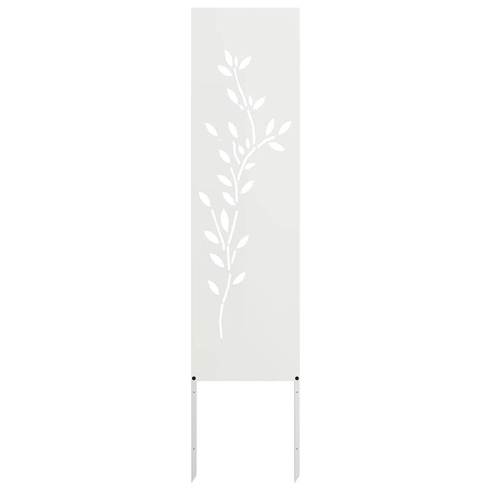 Ecran de intimitate pentru grădină Floral Alb 32 x 140 cm - WALTI WALTI