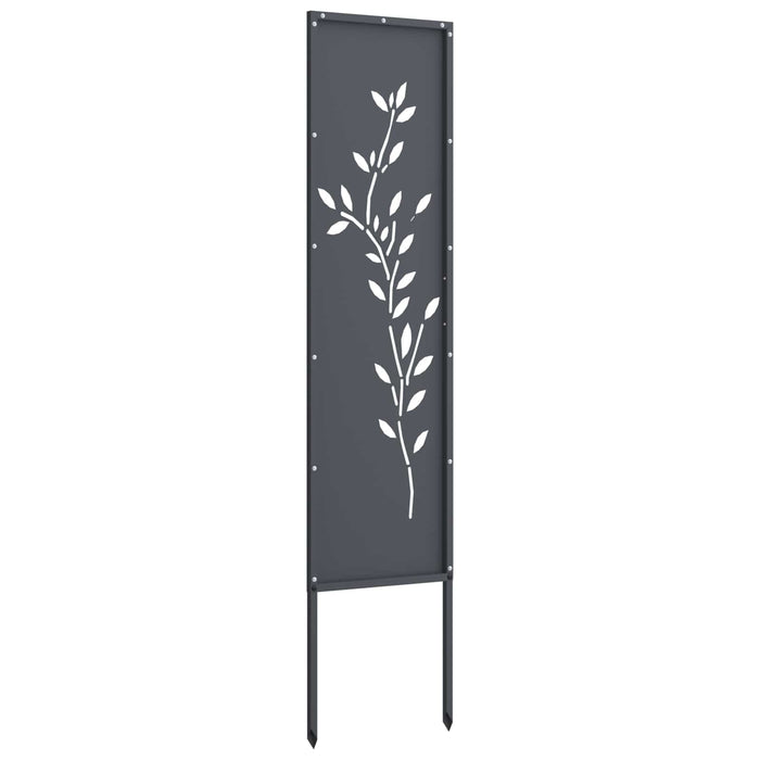 Ecran de intimitate pentru grădină Floral Antracit 32 x 140 cm WALTI
