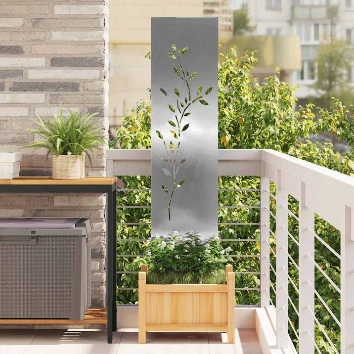 Ecran de intimitate pentru grădină Floral Argintiu 32 x 140 cm - WALTI WALTI