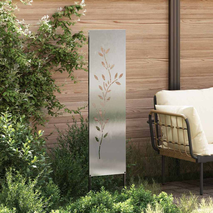 Ecran de intimitate pentru grădină Floral Argintiu 32 x 140 cm - WALTI WALTI