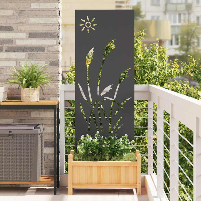 Ecran de intimitate pentru grădină Traforaj Negru 50 x 140 cm - WALTI WALTI