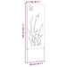 Ecran de intimitate pentru grădină Traforaj Alb 50 x 140 cm - WALTI WALTI
