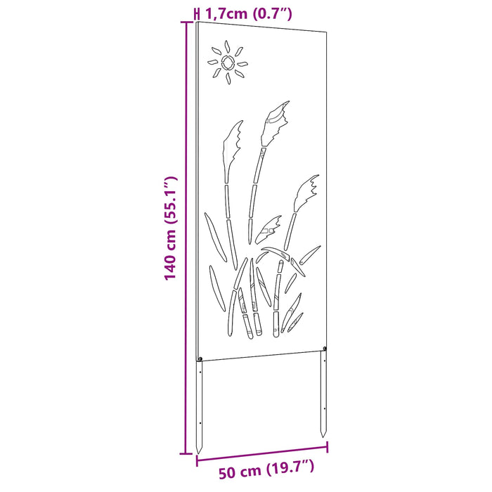 Ecran de intimitate pentru grădină Olivengrønn 50 x 140 cm WALTI