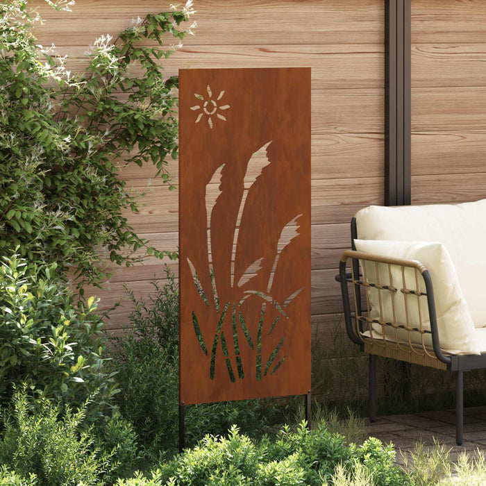 Ecran de intimitate pentru grădină Traforaj Ruginit 50 x 140 cm WALTI