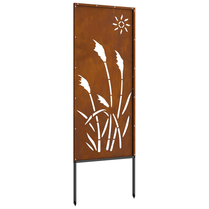Ecran de intimitate pentru grădină Traforaj Ruginit 50 x 140 cm WALTI