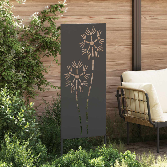 Ecran de intimitate pentru grădină Traforaj Negru 50 x 140 cm WALTI