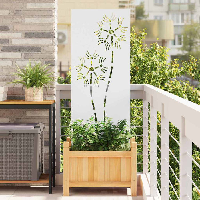 Ecran de intimitate pentru grădină Traforaj Alb 50 x 140 cm - WALTI WALTI