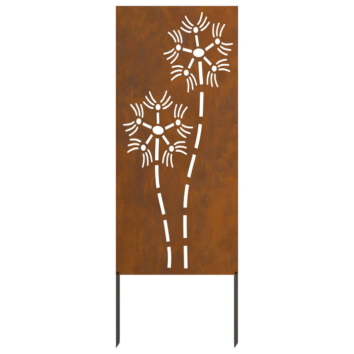 Ecran de intimitate pentru grădină Traforaj Ruginit 50 x 140 cm WALTI