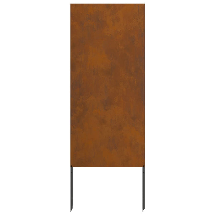 Ecran de intimitate pentru grădină Traforaj Ruginit 50 x 140 cm WALTI