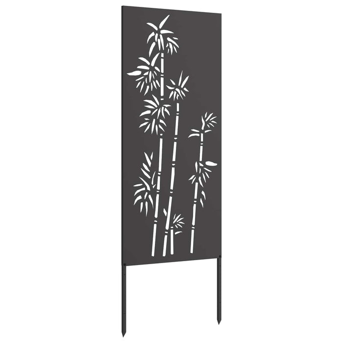 Ecran de intimitate pentru grădină Floral Negru 50 x 140 cm WALTI
