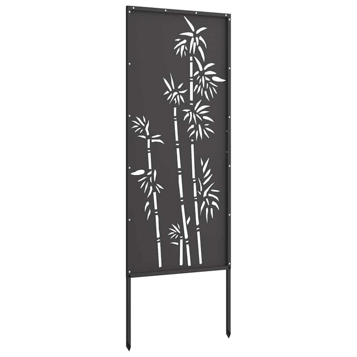 Ecran de intimitate pentru grădină Floral Negru 50 x 140 cm WALTI
