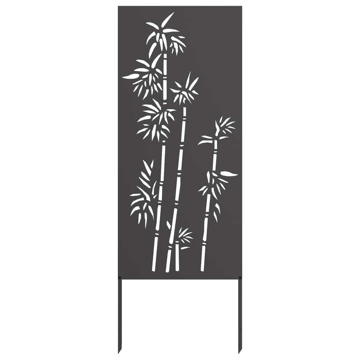 Ecran de intimitate pentru grădină Floral Negru 50 x 140 cm WALTI