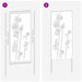 Ecran de intimitate pentru grădină Floral Alb 50 x 140 cm - WALTI WALTI