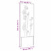 Ecran de intimitate pentru grădină Floral Alb 50 x 140 cm - WALTI WALTI