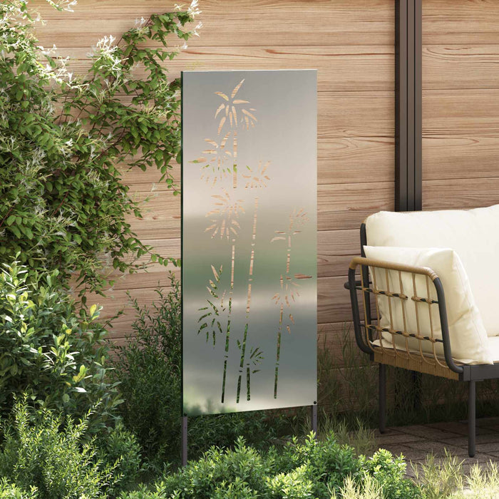 Ecran de intimitate pentru grădină Floral Argintiu 50 x 140 cm WALTI