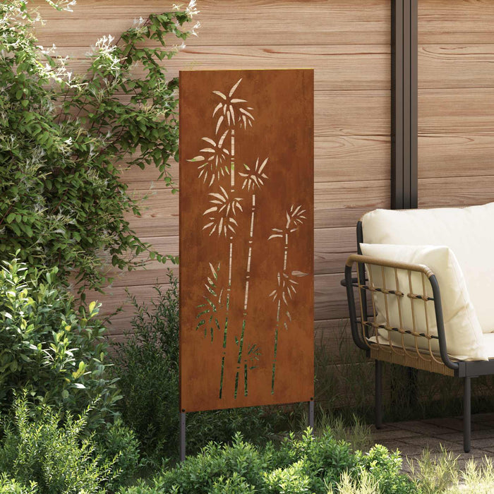 Ecran de intimitate pentru grădină Floral Ruginit 50 x 140 cm WALTI