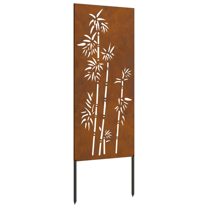 Ecran de intimitate pentru grădină Floral Ruginit 50 x 140 cm WALTI