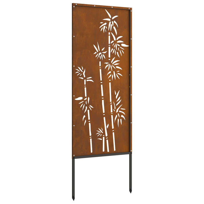Ecran de intimitate pentru grădină Floral Ruginit 50 x 140 cm WALTI