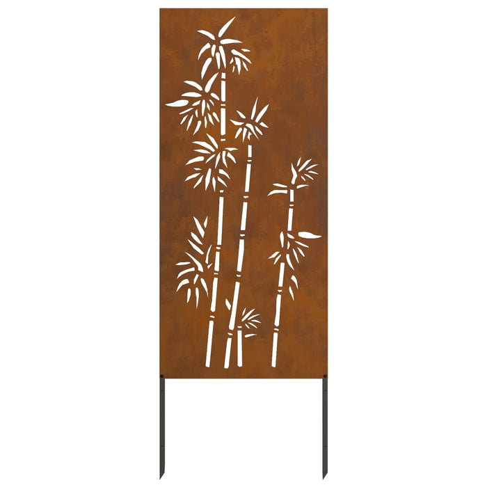 Ecran de intimitate pentru grădină Floral Ruginit 50 x 140 cm WALTI